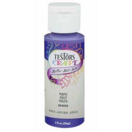 TESTORS 2 oz Purple Matte Acrylic Craft Paint 223541